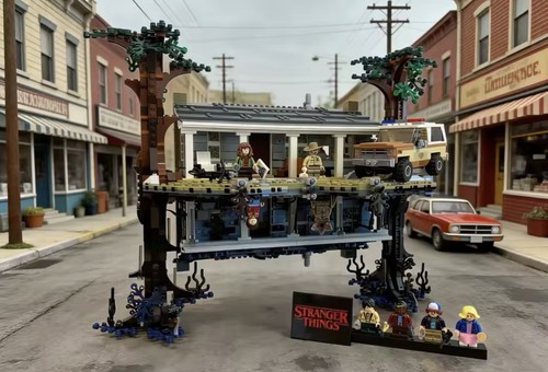 Upside down building blocks - down,
