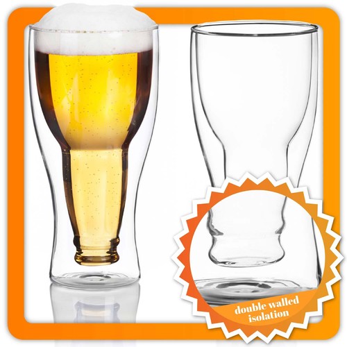 Bierglas bierflasche upside - bierglas,