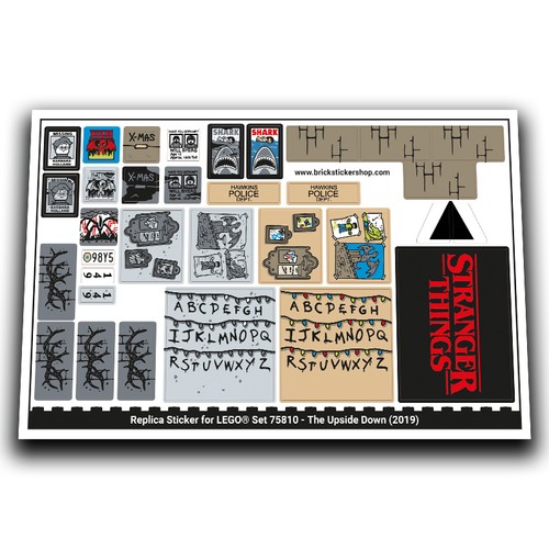 Replacement sticker for - replacement, set